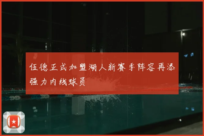 伍德正式加盟湖人新赛季阵容再添强力内线球员